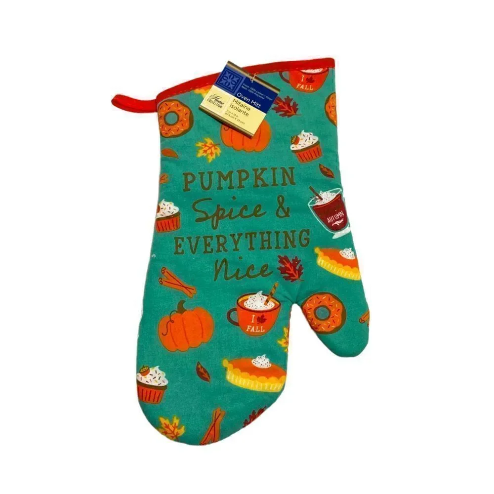 NWT 3 Piece Set Kitchen Thanksgiving Pot Holders Oven Mitts